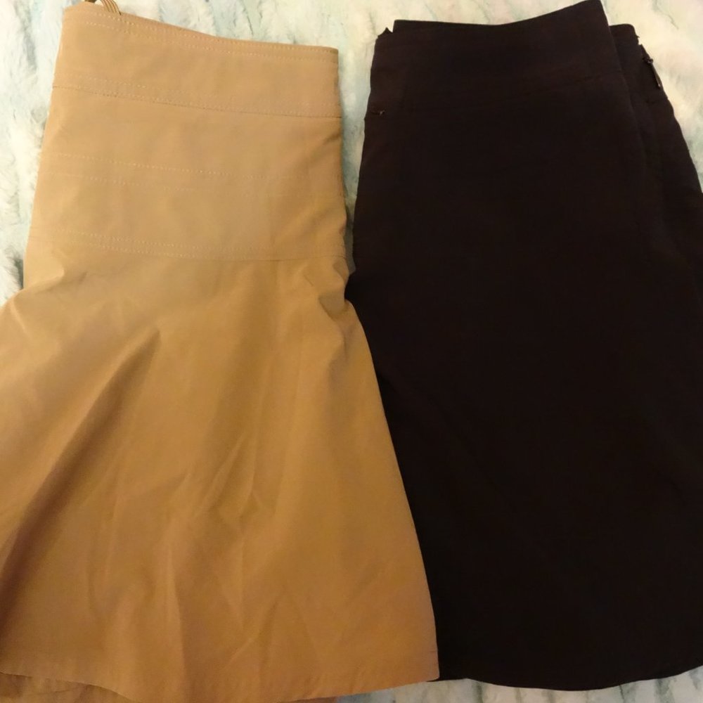 athleta black tan skort lot 4